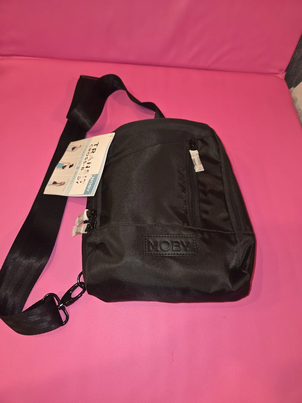 MOBY Black Women's Crossbody Sling Bag - Everyday Organizer